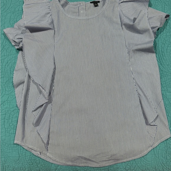 Ann Taylor Ribbed Ruffle Sleeve Top - Picture 8 of 8